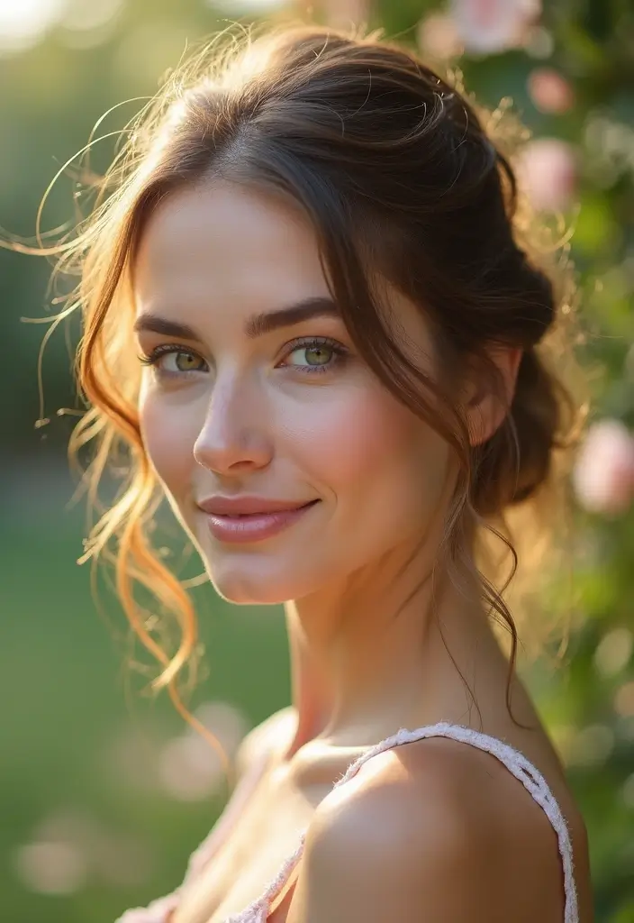 23 Hairstyles to Hide Bangs Perfectly and Stylishly - 15. Loose Updo