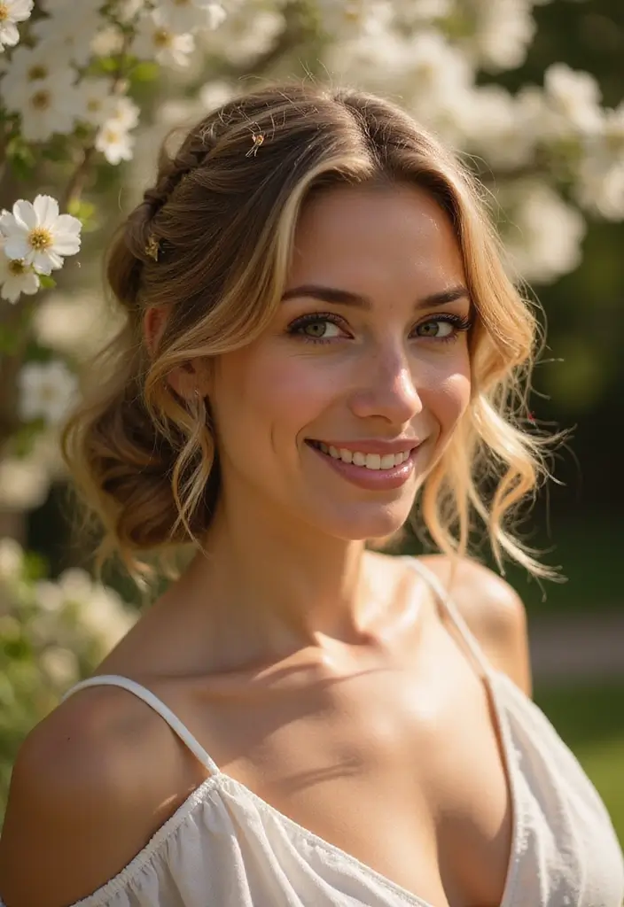 23 Hairstyles to Hide Bangs Perfectly and Stylishly - 16. Pinned Back Style