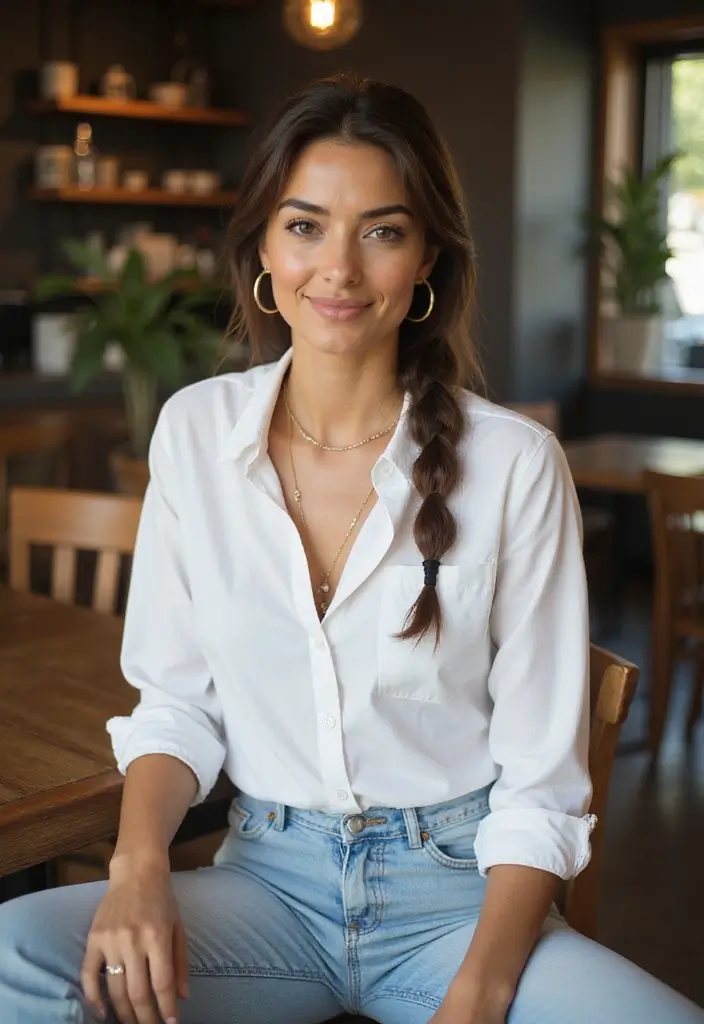 23 Sleek Hairstyles Slick Back Looks for Confidence - 12. Sleek Front Braid
