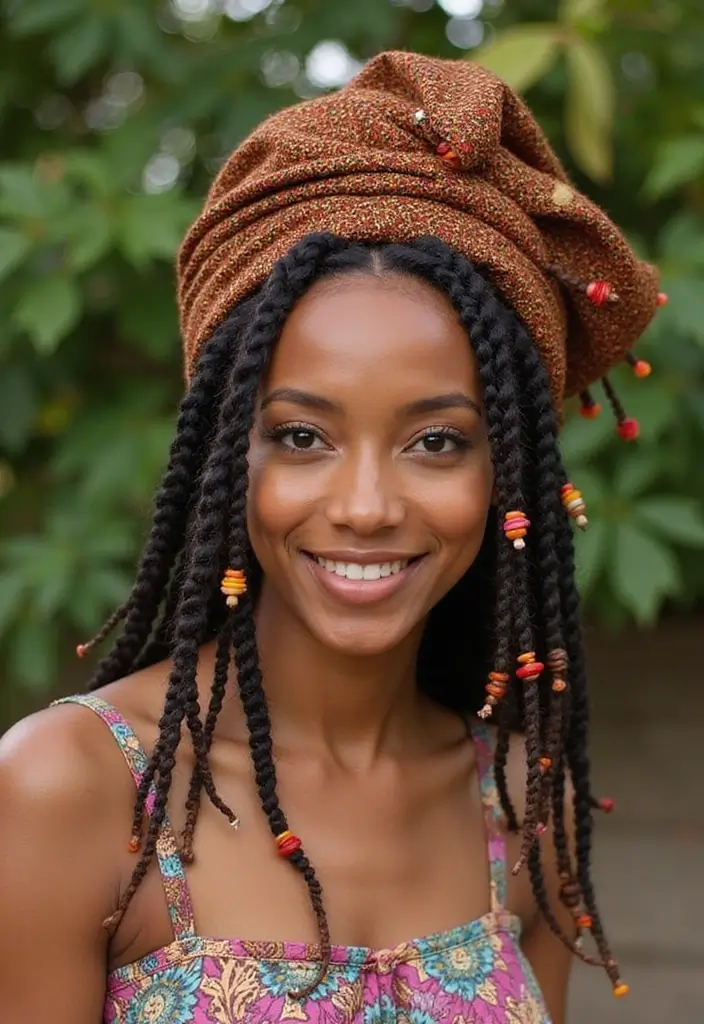 24 Beautiful Hairstyles Over Locs to Flaunt Your Style - 19. Bantu Knots with Locs