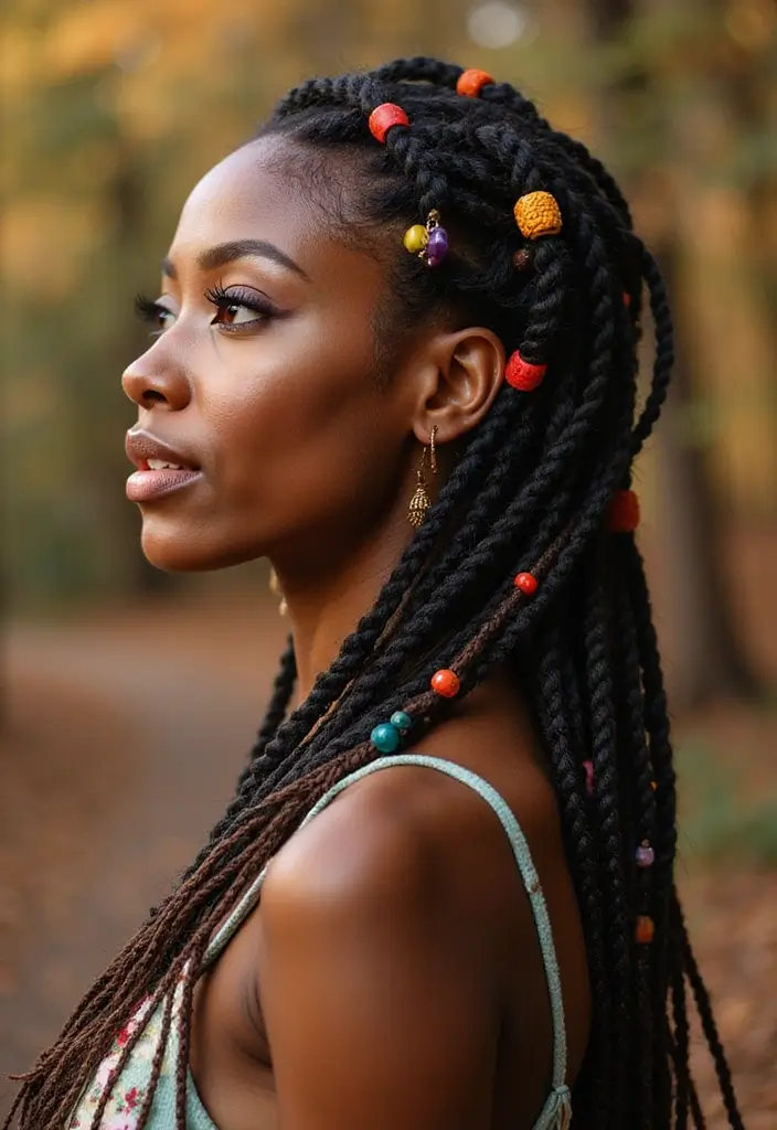 24 Beautiful Hairstyles Over Locs to Flaunt Your Style - 9. Locs with a Twist