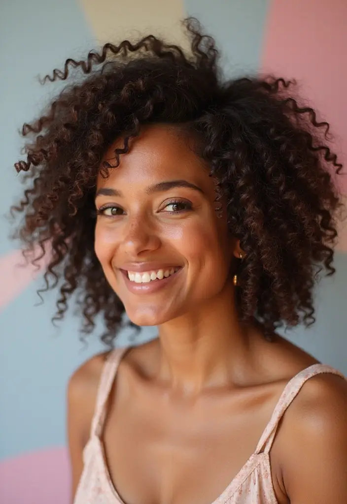 24 Butterfly Haircut Ideas to Refresh Your Style - 12. Butterfly Cut for Curly Hair