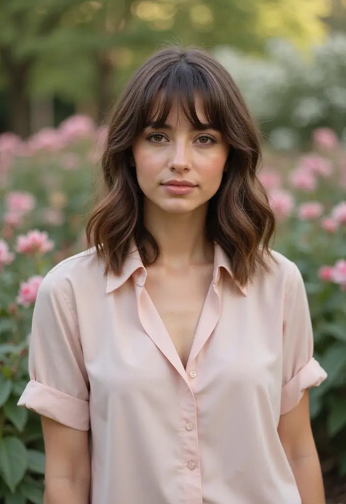 24 Butterfly Haircut Ideas to Refresh Your Style - 2. Butterfly Layers with Bangs