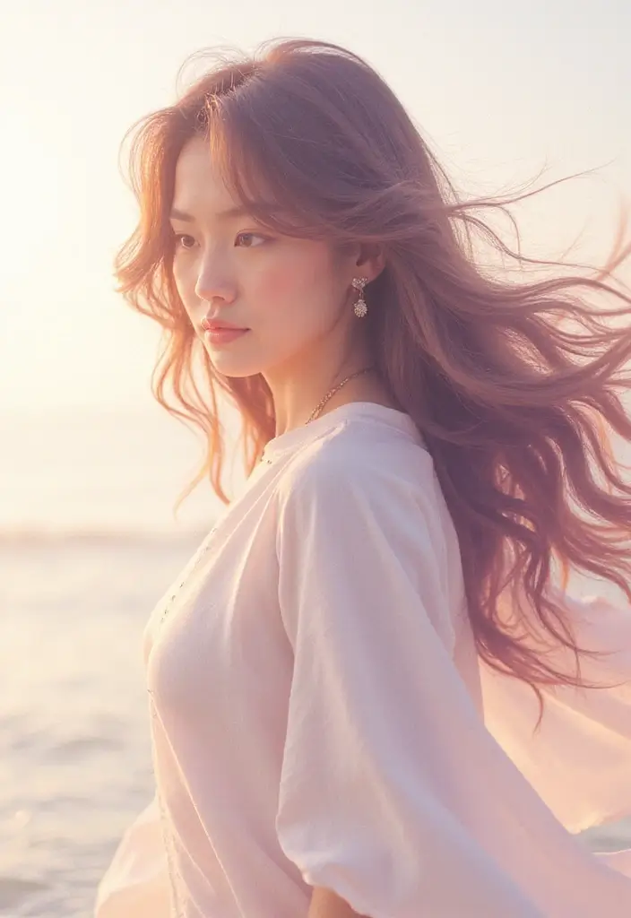 24 Creative Hairstyles Drawing Ideas for Inspiration - 8. Long Wavy Hair