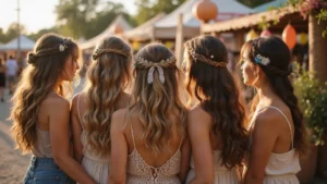 24 Effortless Bohemian Hairstyles Down for Festivals