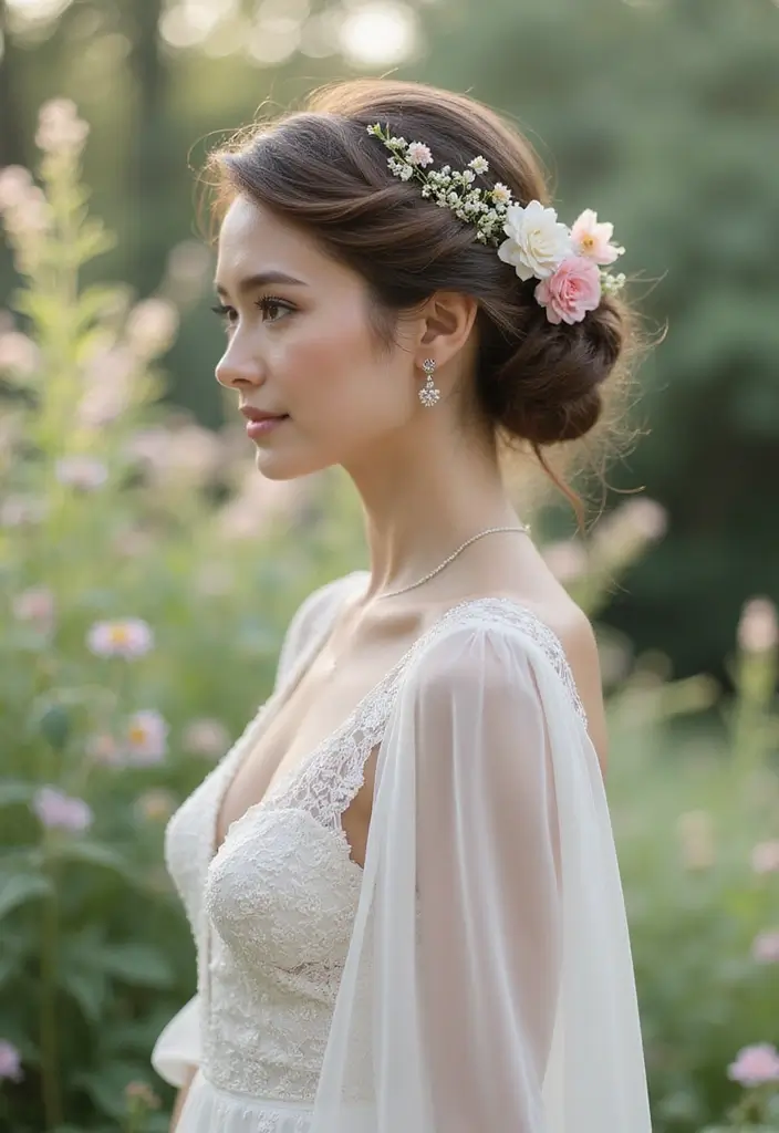 24 Hair Style Ideas to Refresh Your Look - 16. Romantic Side Chignon