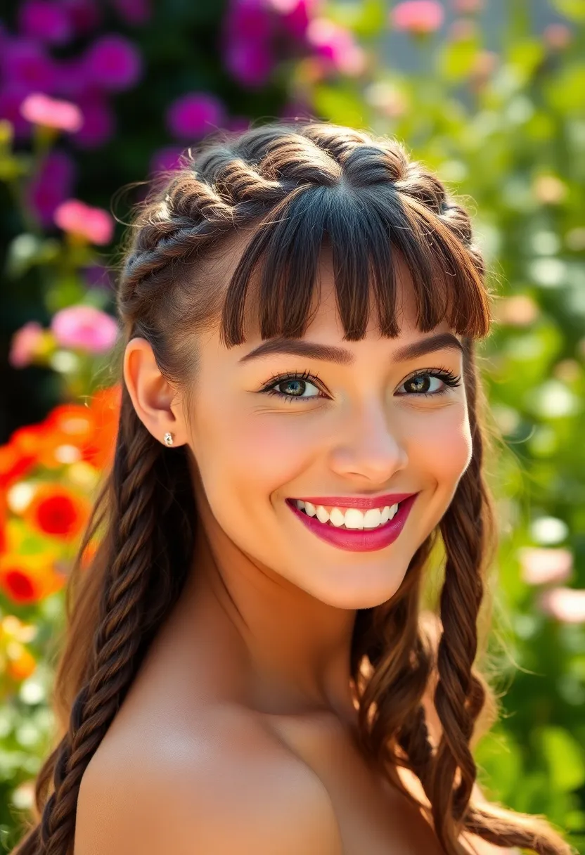 24 Hair Styles Braids Ideas for Every Hair Type - 17. Braided Bangs