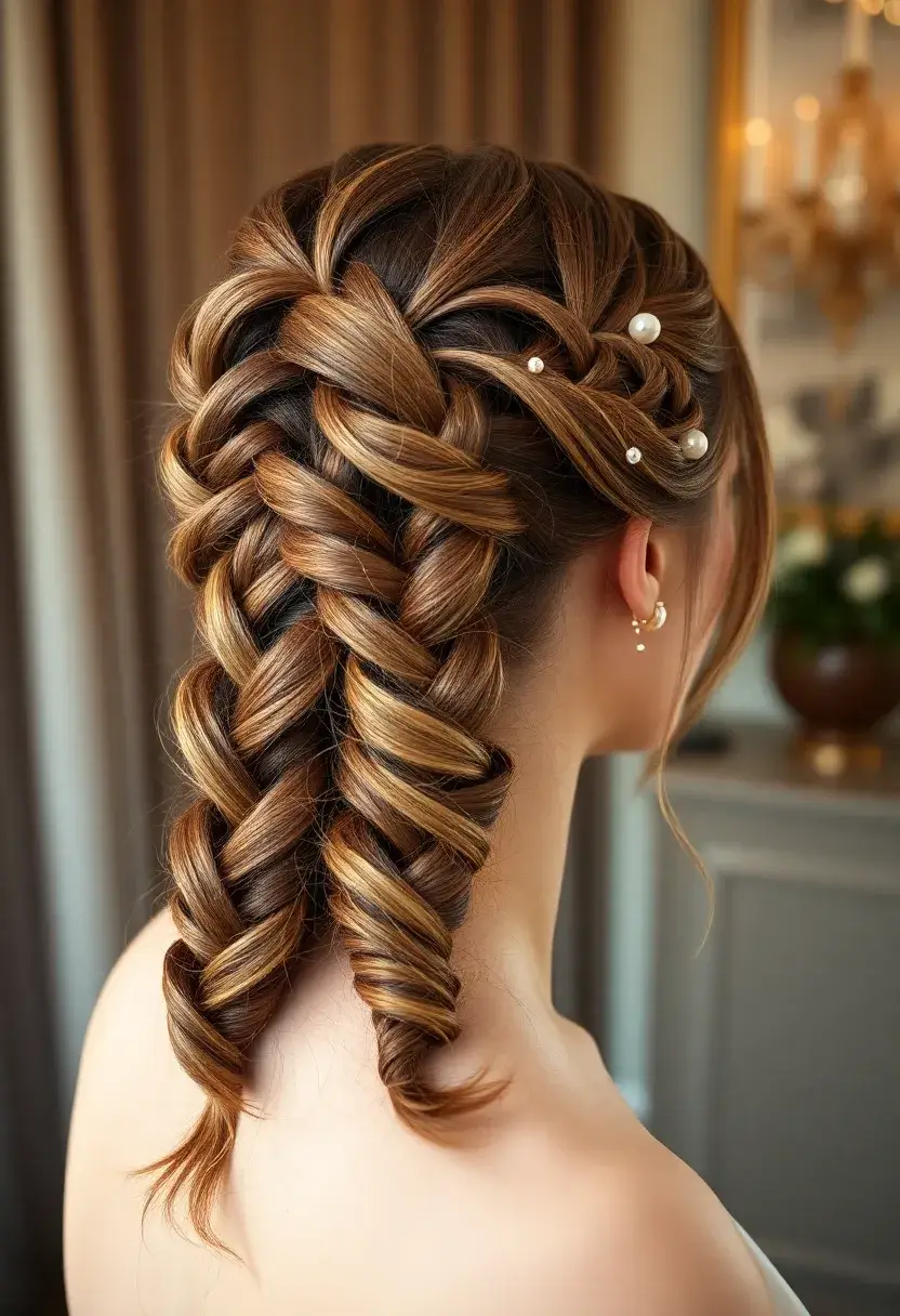 24 Hair Styles Braids Ideas for Every Hair Type - 9. Elegant Updo Braids