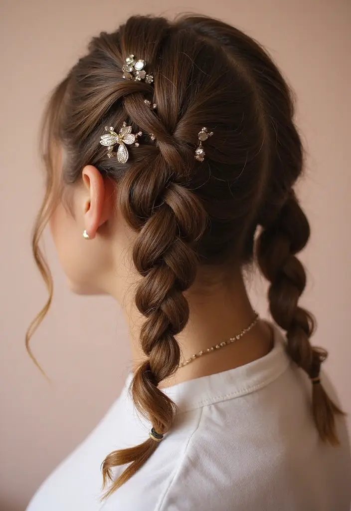 24 Hair Styles for Short Hair That Are Fun and Easy - 1. The Double Dutch Braid