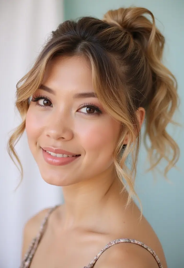 24 Hair Styles for Short Hair That Are Fun and Easy - 14. Twisted Side Ponytail