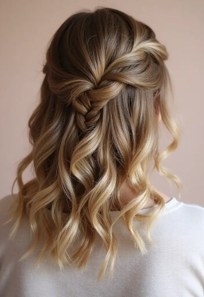 24 Hair Styles for Short Hair That Are Fun and Easy - 21. Waterfall Braid