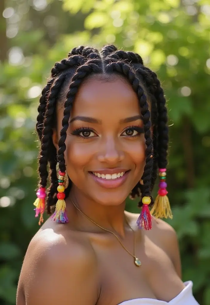 24 Hair Styles for Short Hair That Are Fun and Easy - 22. Twist Braid Combo