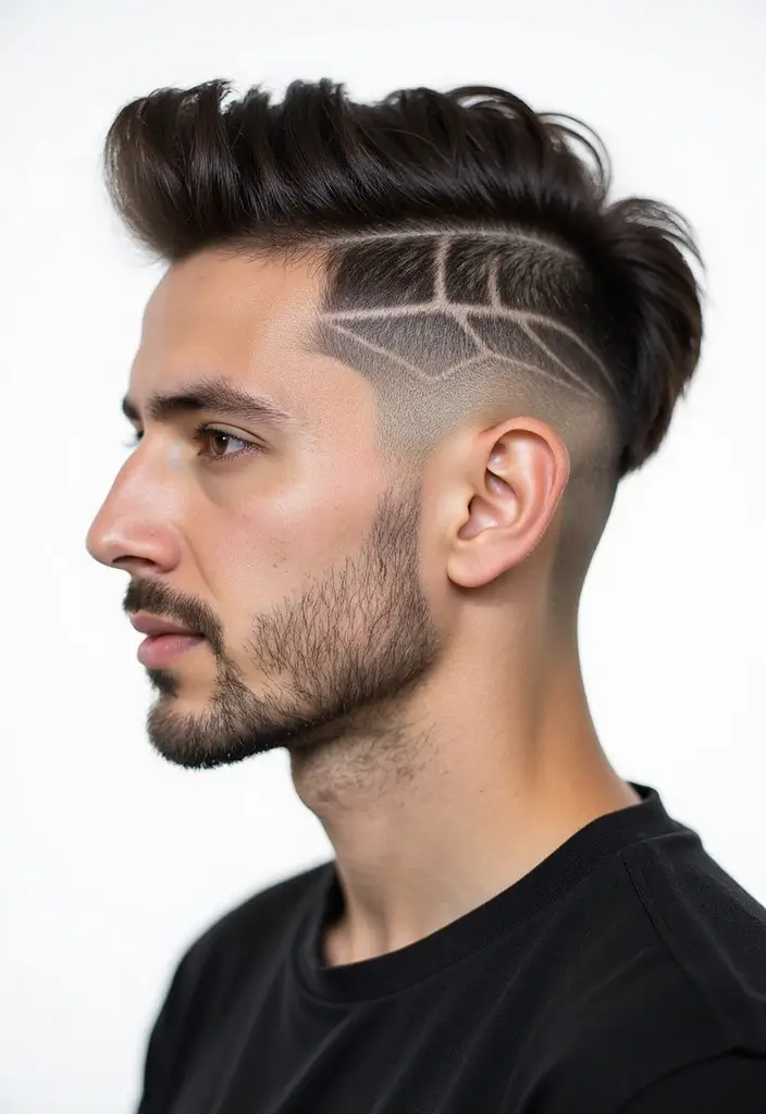 24 Haircut Designs to Express Your Personality - 2. Geometric Undercut