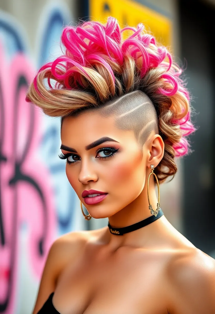 24 Haircut Short Styles That Are Timeless - 20. Curly Mohawk