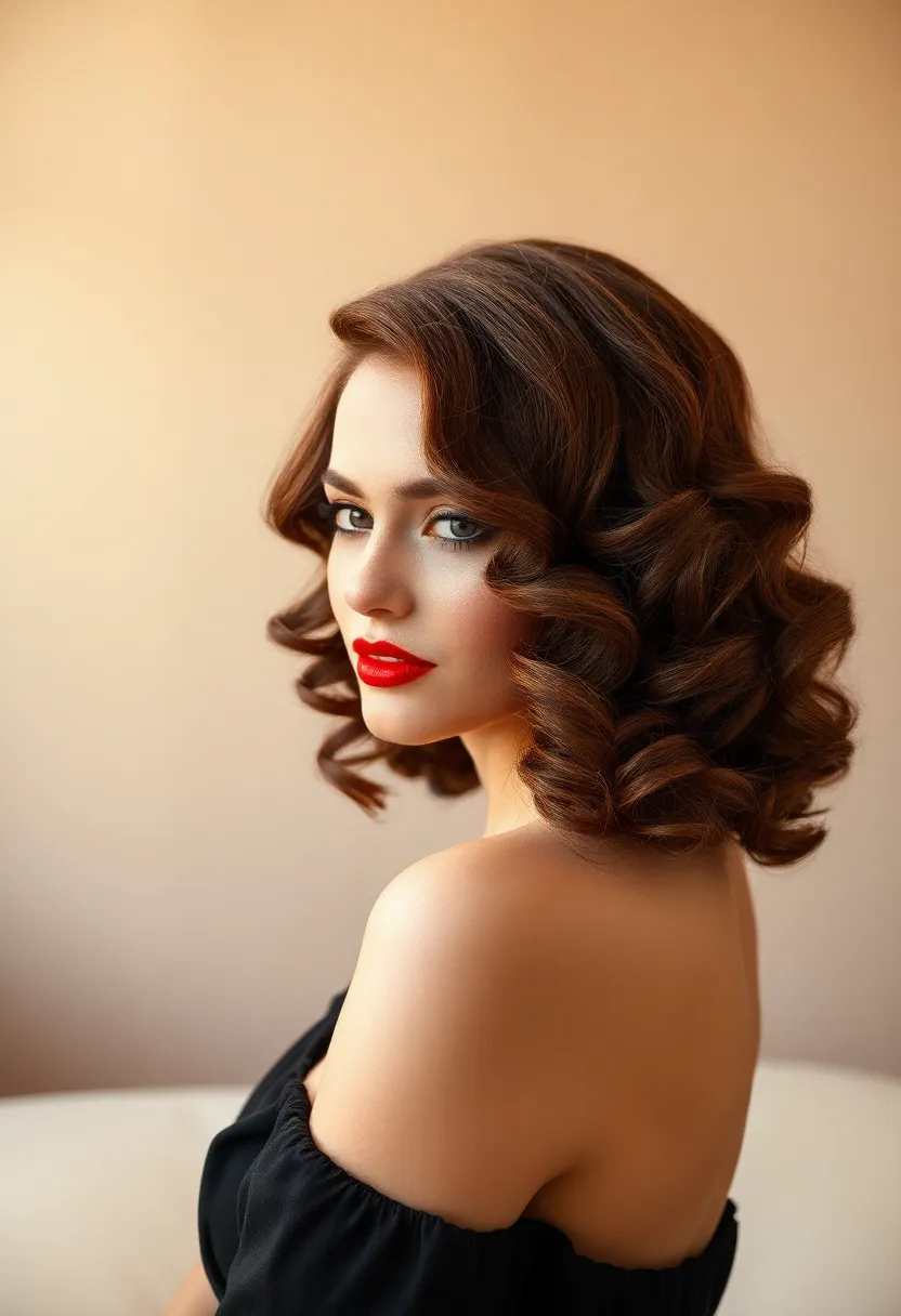 24 Haircut Short Styles That Are Timeless - 23. Curly Vintage Glam