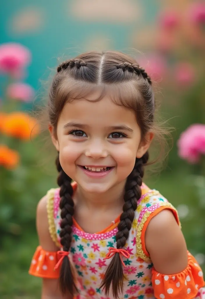 24 Hairstyles for Thin Hair for Kids That Are Fun - 21. Fish Tail Ladder Braid