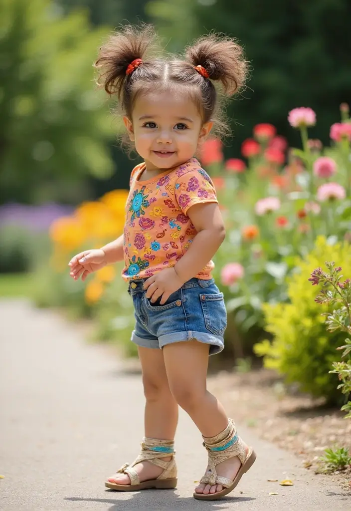 24 Hairstyles for Thin Hair for Kids That Are Fun - 23. Twirled Ends for Short Hair