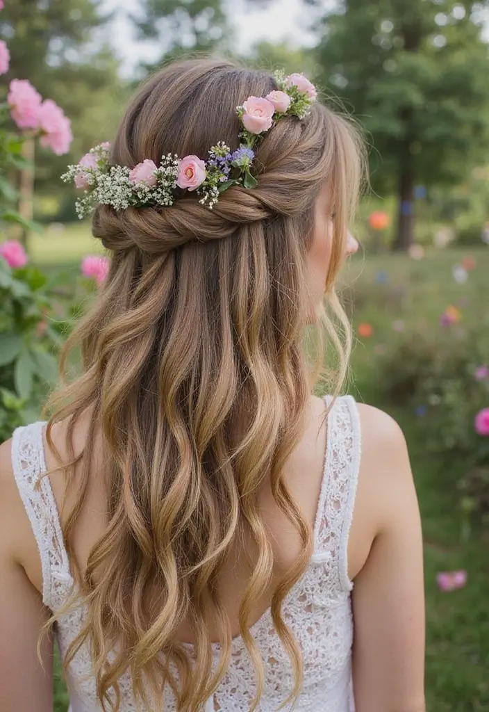 24 Hairstyles to Do with Braids for a Unique Look - 10. Braided Half-Up Style