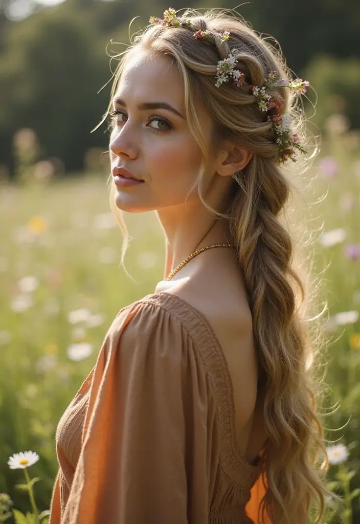 24 Hairstyles to Do with Braids for a Unique Look - 2. Boho Halo Braid