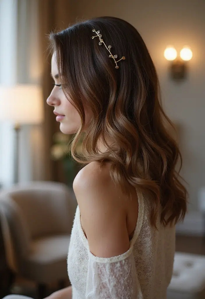 24 Low Maintenance Short Haircuts for Wavy Hair - 24. Wavy Side-Swept Lob