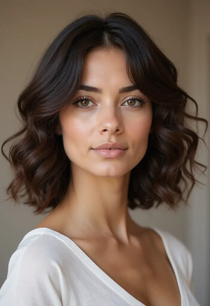 24 Medium Length Shag Haircuts for a Trendy Look - 1. The Classic Curly Shag