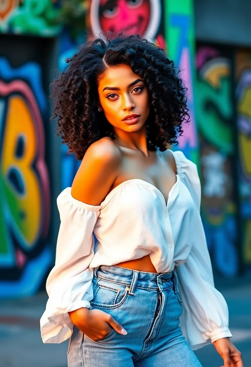24 Medium Length Shag Haircuts for a Trendy Look - 24. Shag with Defined Ringlets