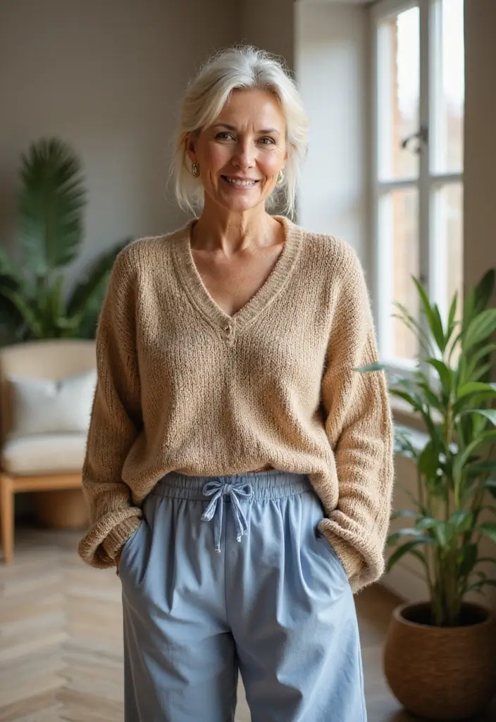 24 Short Hairstyles for Over 70 That Look Amazing - 19. Messy Bun