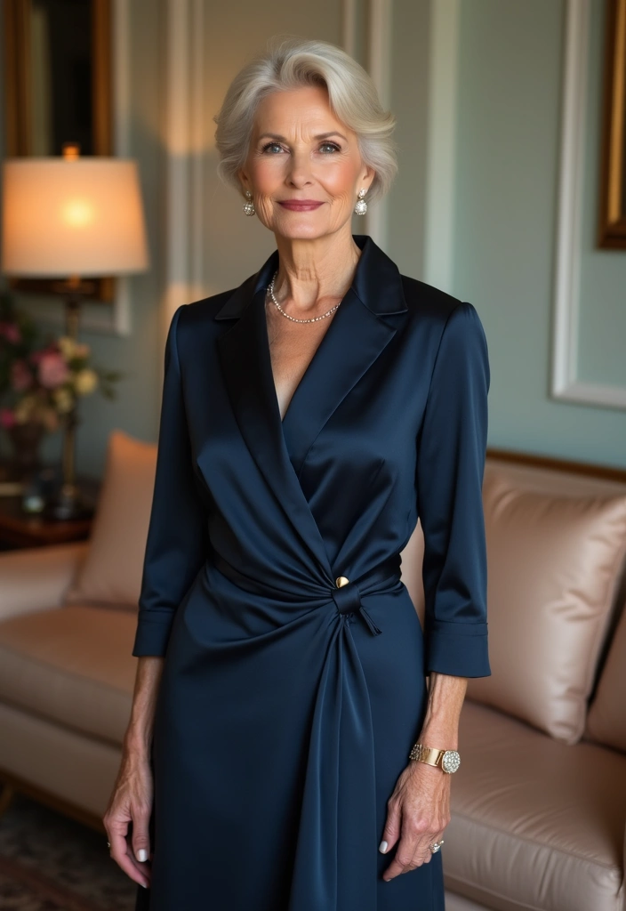 24 Short Hairstyles for Over 70 That Look Amazing - 24. Simple Chignon