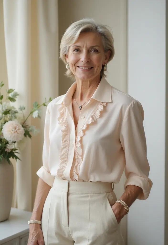 24 Short Hairstyles for Over 70 That Look Amazing - 8. Side-Swept Pixie