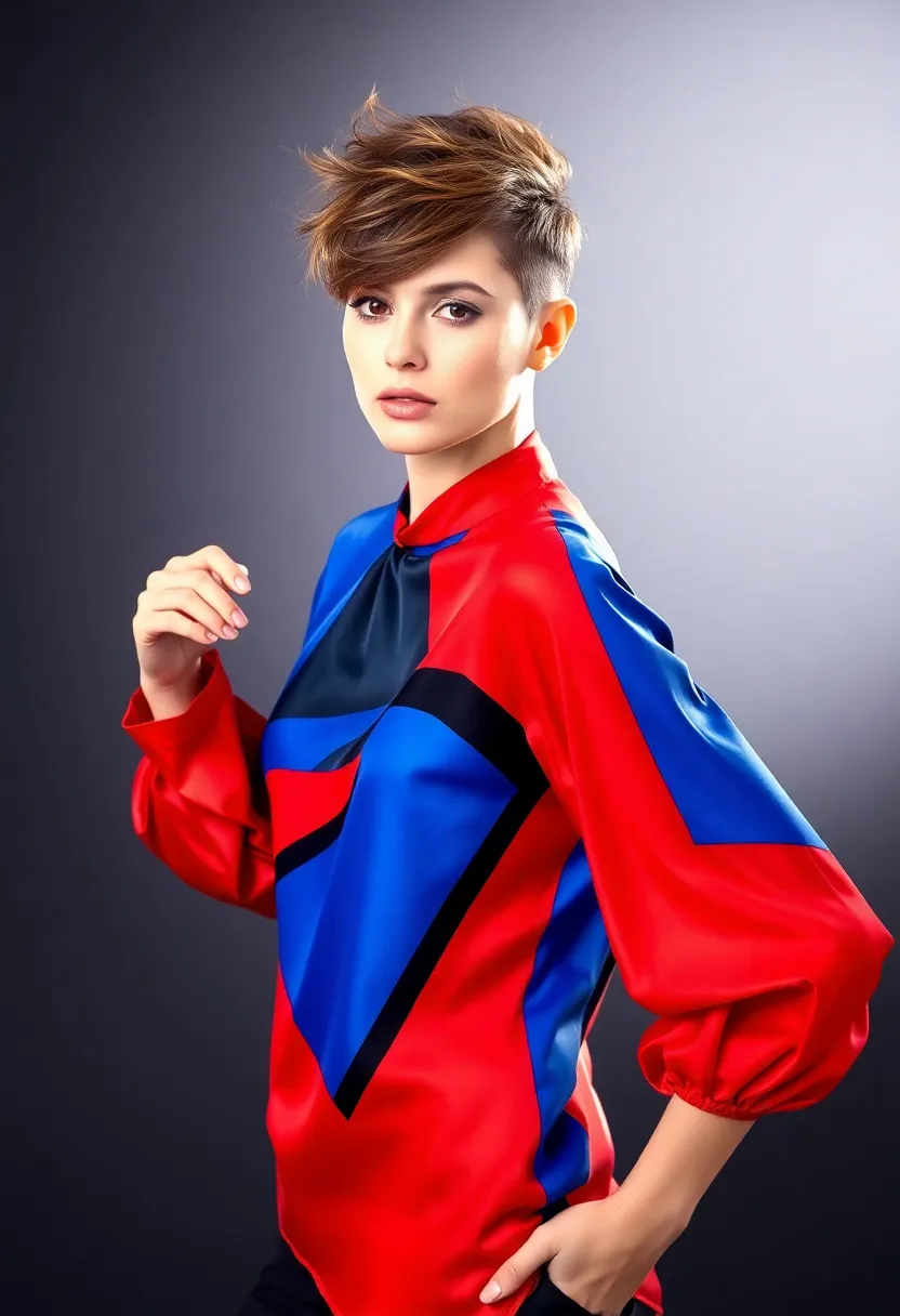 24 Short Shaggy Pixie Styles to Try Now - 10. Pixie with Shaved Sides