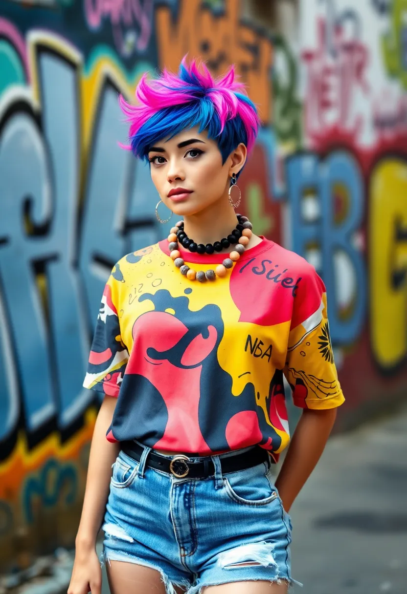 24 Short Shaggy Pixie Styles to Try Now - 13. Funky Pixie with Color