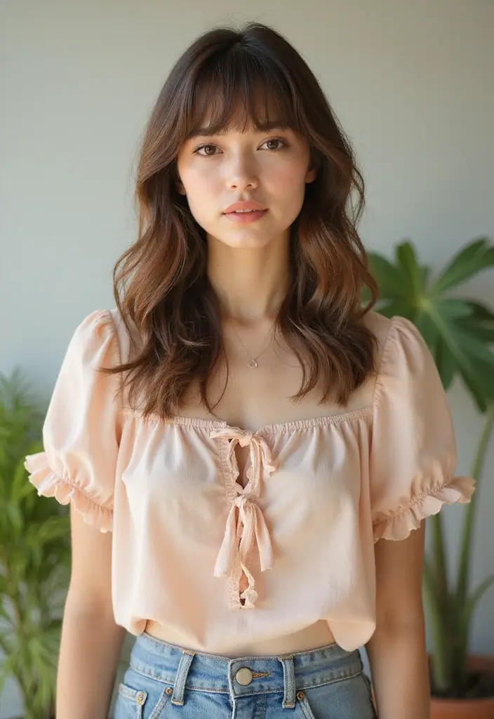 24 Volumizing Hairstyles for Thin Hair That Actually Work - 24. Layered Curtain Bangs