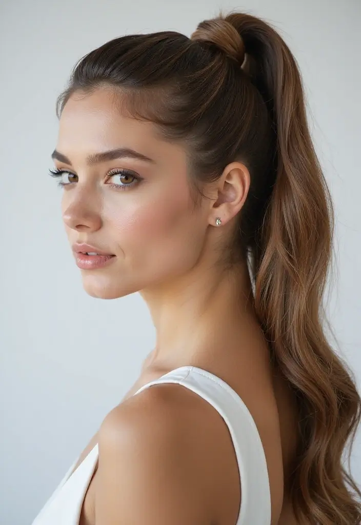24 Volumizing Hairstyles for Thin Hair That Actually Work - 5. High Ponytail with Tease