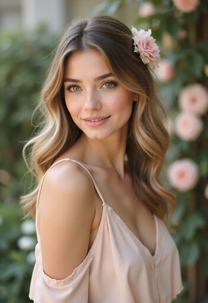 24 Volumizing Hairstyles for Thin Hair That Actually Work - 9. Half-Up, Half-Down