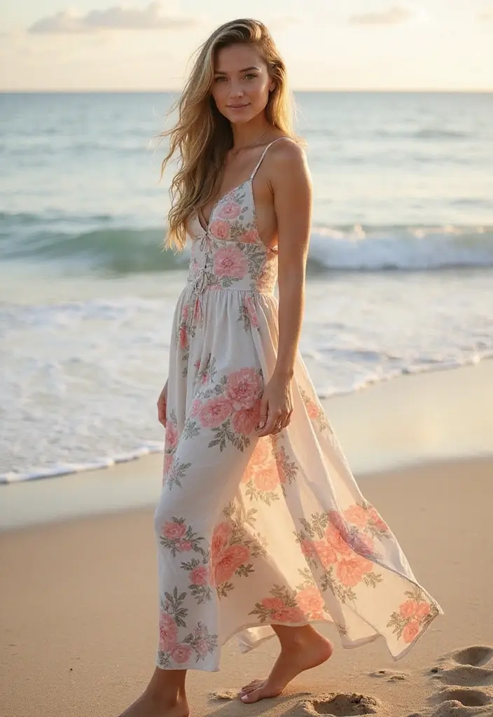 25 Bohemian-Inspired Hair Styles for Long Hair That Inspire - 7. Beachy Waves with a Side Braid
