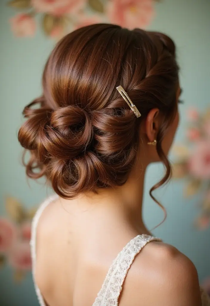 25 Easy Hairstyles to Do When You're Short on Time - 13. Quick Pin-Up Roll