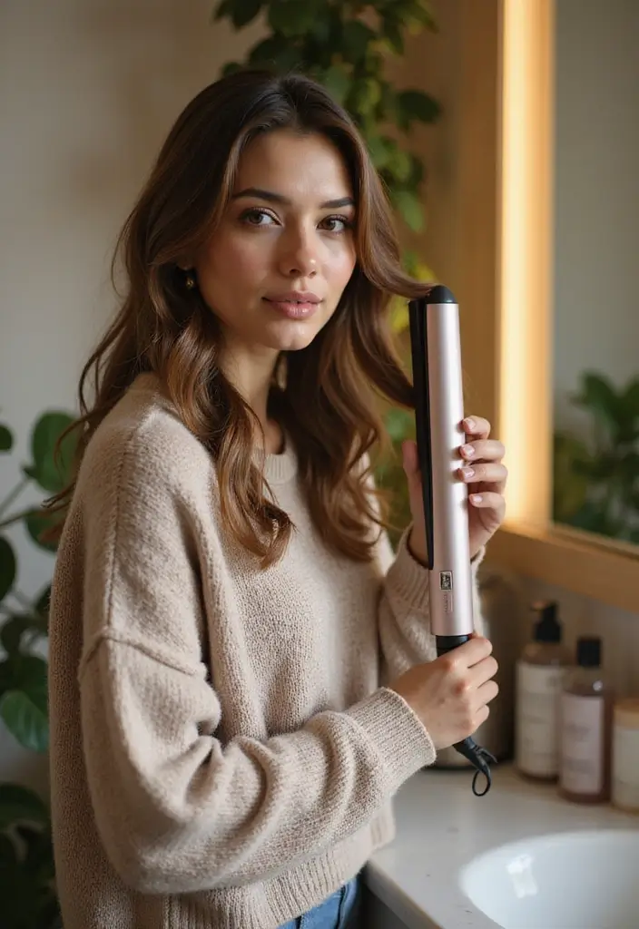 25 Easy Hairstyles to Do When You're Short on Time - 9. Fast Curls with a Flat Iron