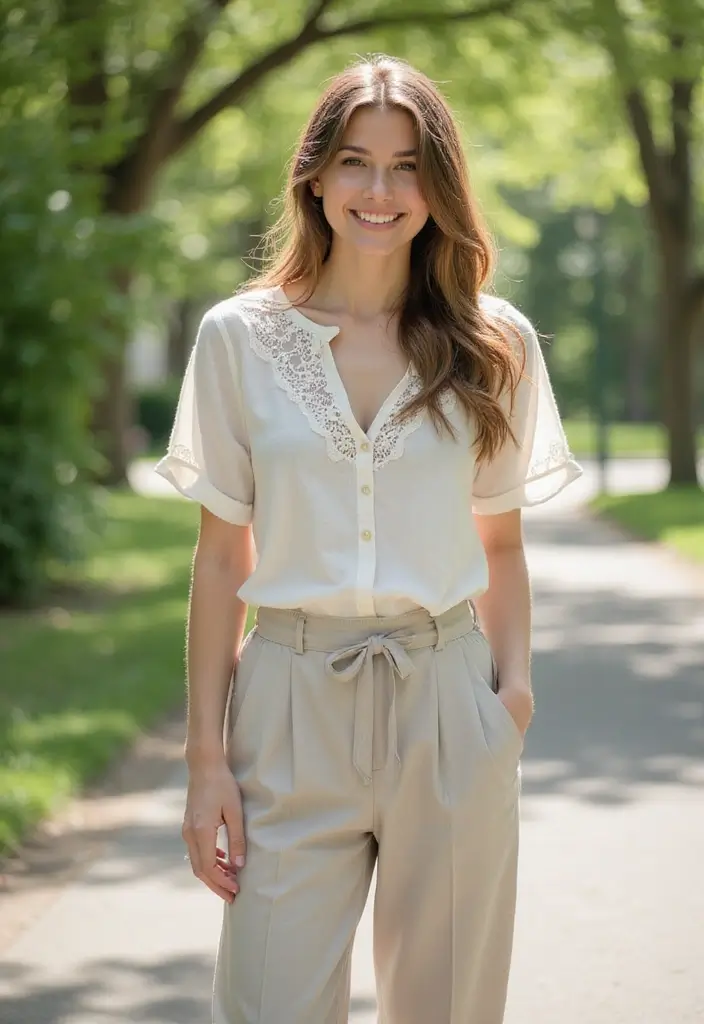 25 Elegant Hairstyles Over 50 to Feel Youthful - 6. Half-Up, Half-Down Style