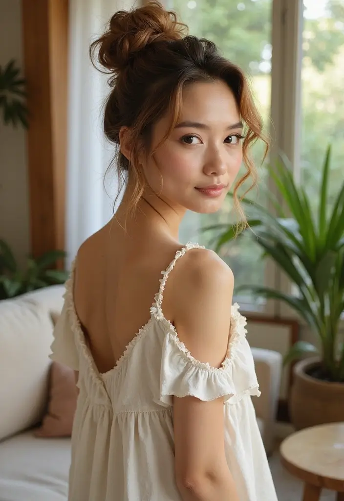 25 Gorgeous Hairstyles Natural to Embrace Your Roots - 11. Pineapple Updo