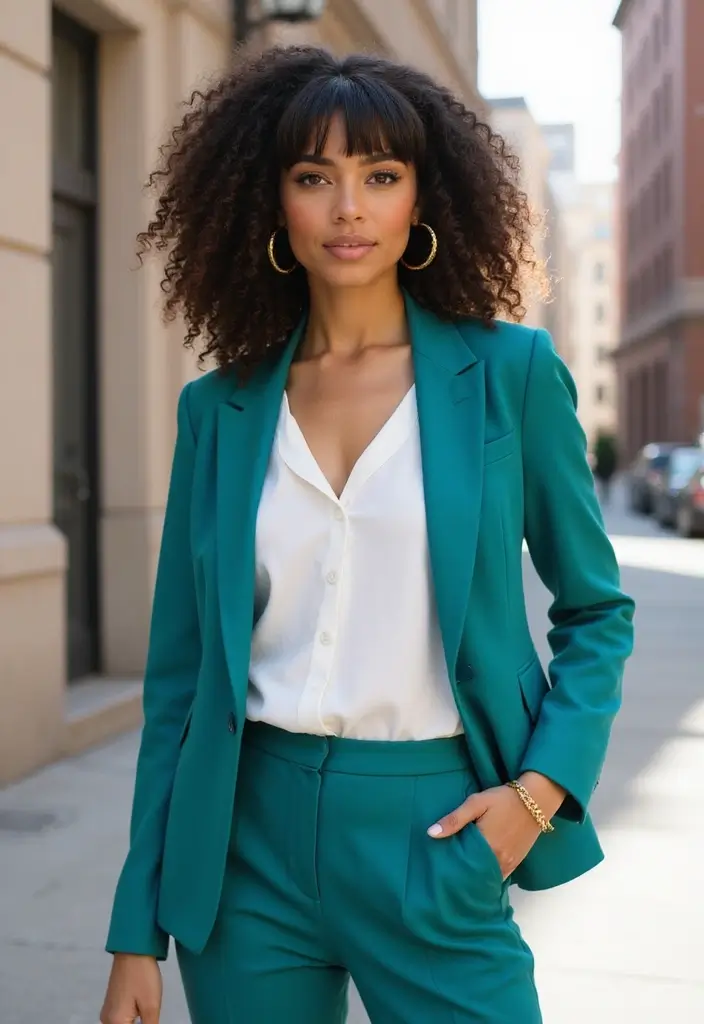 25 Gorgeous Hairstyles Natural to Embrace Your Roots - 20. Curls with Bangs