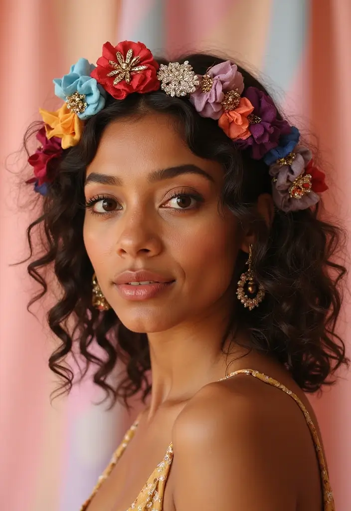 25 Gorgeous Hairstyles Natural to Embrace Your Roots - 21. Hair Accessories
