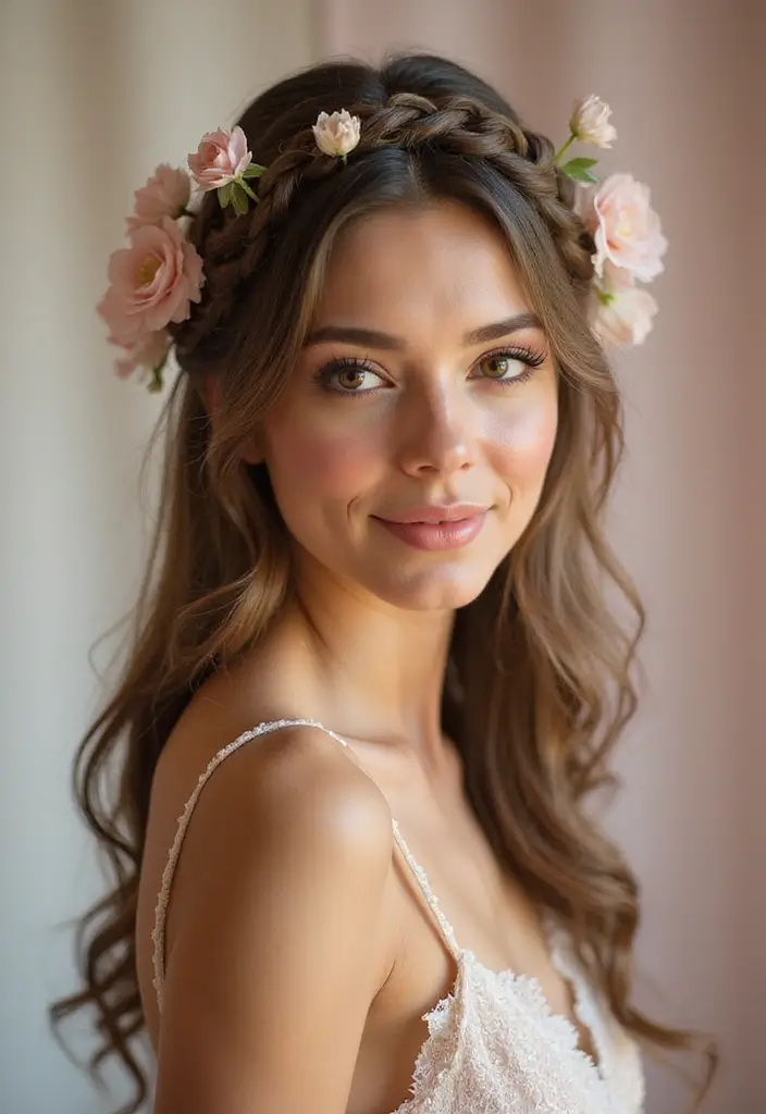 25 Gorgeous Hairstyles Natural to Embrace Your Roots - 4. Braided Crown