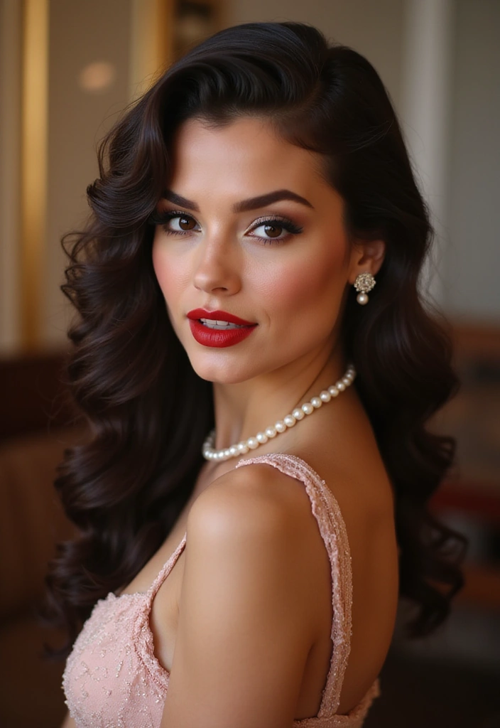 25 Hair Styles Side Part That Change Your Look - 1. Classic Hollywood Waves