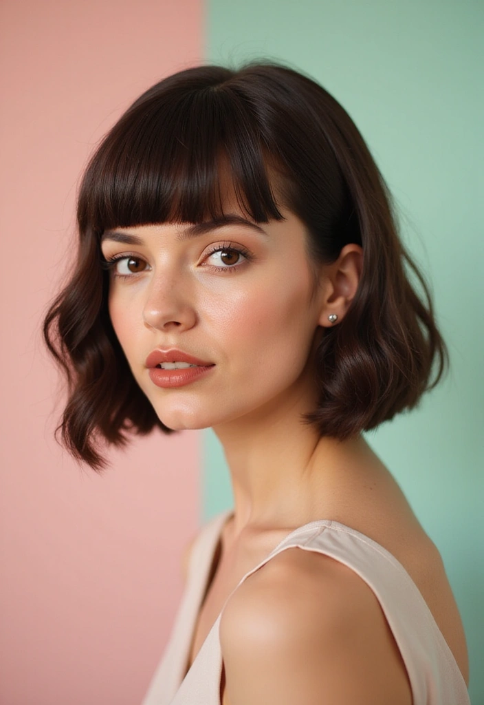 25 Hair Styles Side Part That Change Your Look - 2. Vintage Bob with Side Part