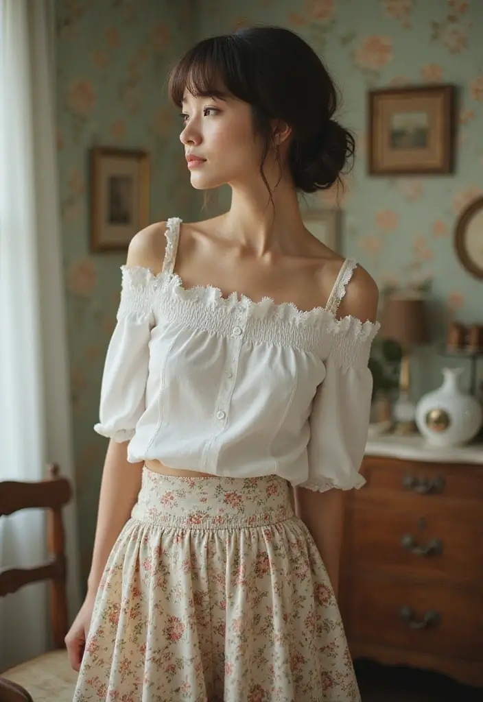 25 Hair Styles Side Part That Change Your Look - 20. Vintage-Inspired Feathered Bangs