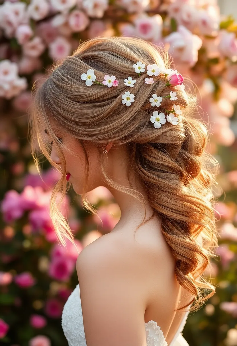 25 Hair Styles for Long Hair Length to Try Now - 12. Soft Romantic Updo