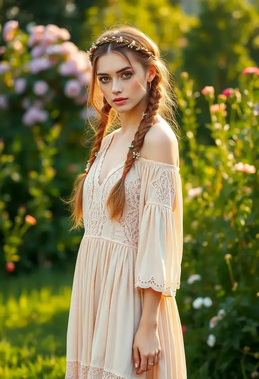 25 Hair Styles for Long Hair Length to Try Now - 2. Loose Braided Crown