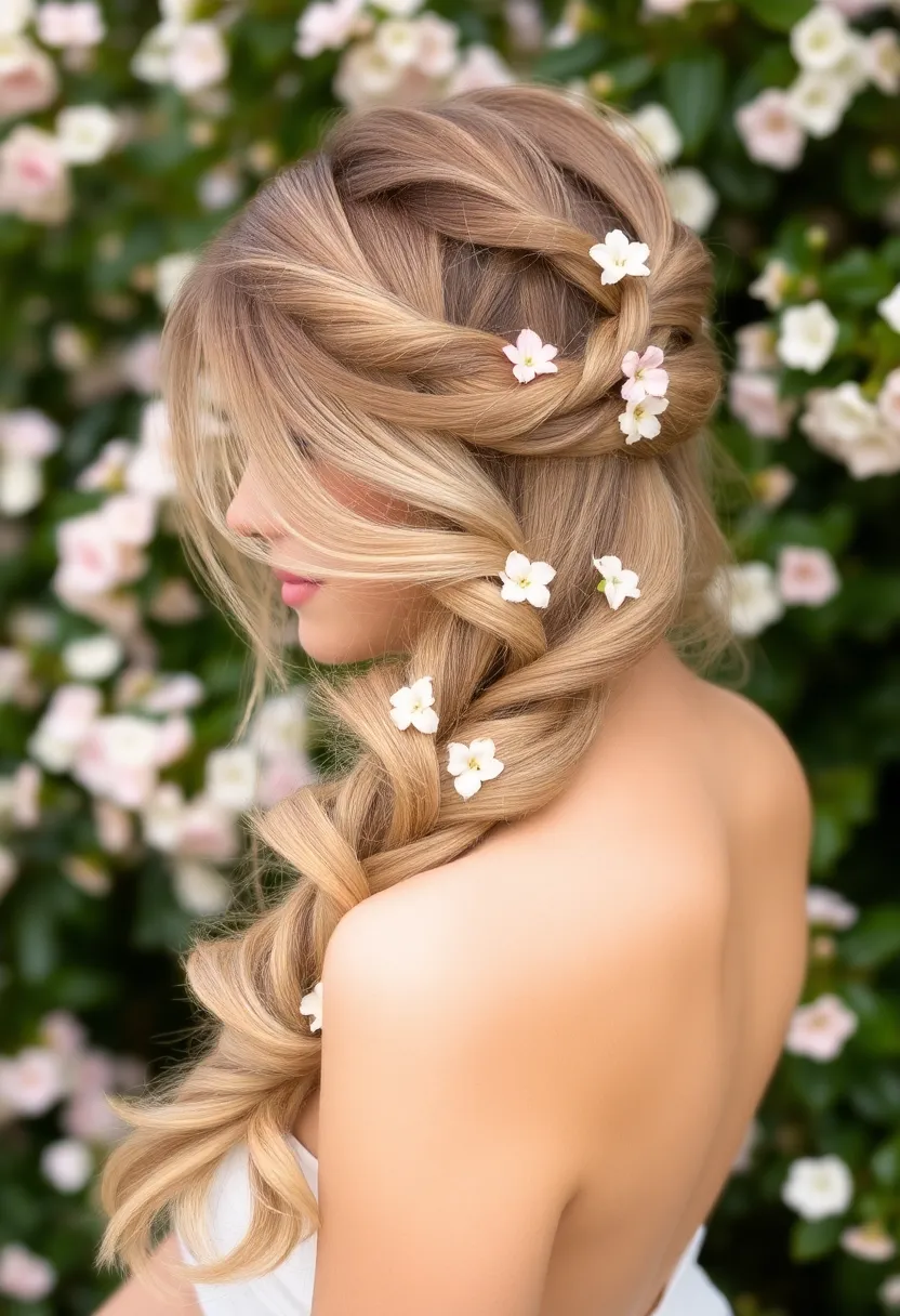 25 Hair Styles for Long Hair Length to Try Now - 9. Romantic Half-Up Fishtail