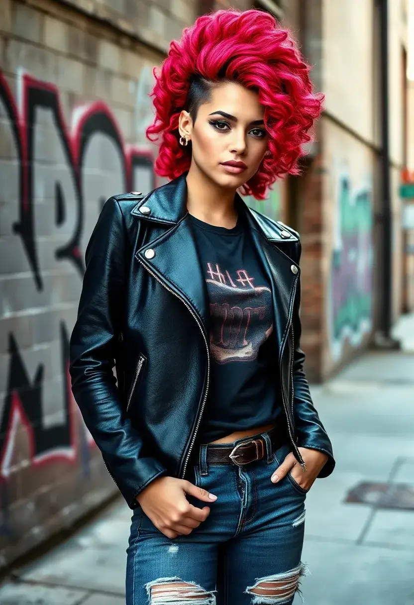 25 Haircuts for Oval Face Shapes That Look Amazing - 10. Curly Faux Hawk