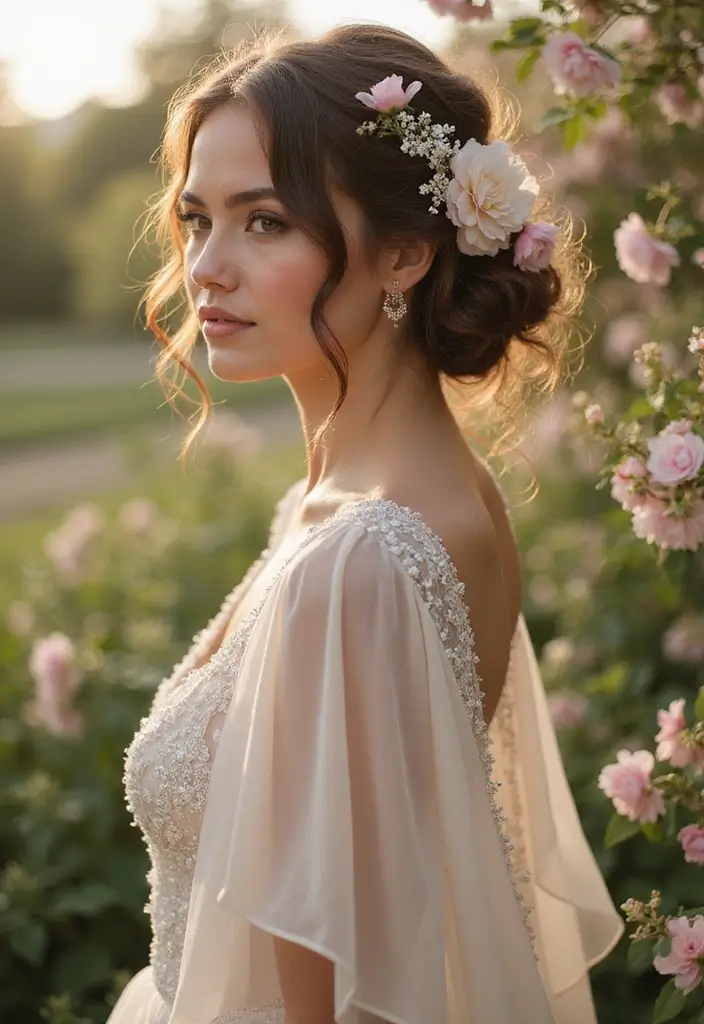 25 Haircuts for Oval Face Shapes That Look Amazing - 6. Wedding-Ready Curly Updo
